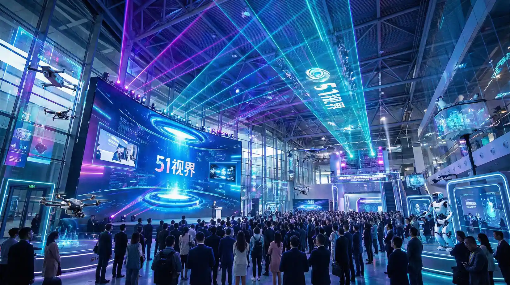 科技展览会现场 - 五一吃瓜 综合报道